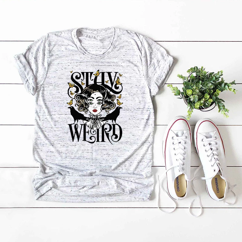 Женская футболка с абстрактным принтом лица хлопковая Повседневная забавная для