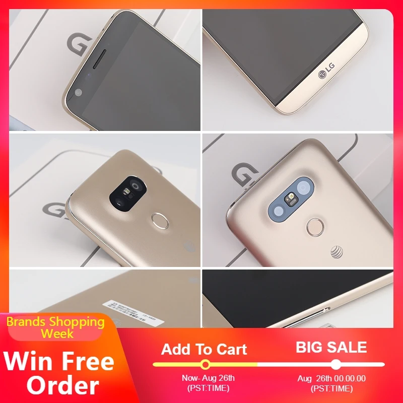 Оригинальные разблокированные мобильные телефоны LG G5 4G LTE H831 H820 H860N H850 H840 Snapdragon 820 5