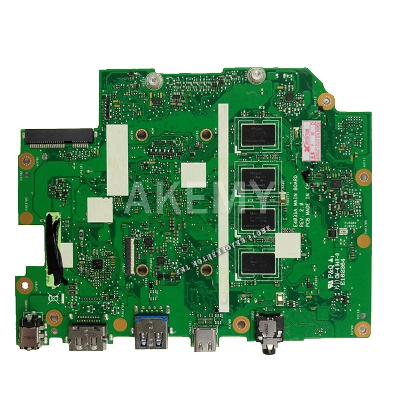 E403SA материнская плата для For Asus E403S работает 100% тест Оригинал N3700 4 ядра 2G RAM 32G SSD |