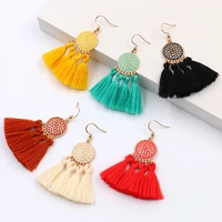 promotion womens earring exaggerate big sun flower long tassel earrings for women jewelry female earring pendientes brincos