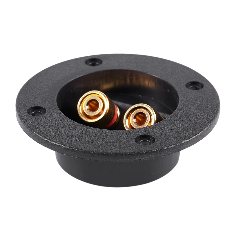 

2-Way Speaker Car Box Terminal Round Spring Cups Connector Subwoofer Enclosure