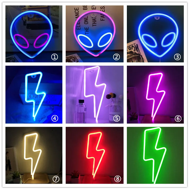 Светодиодная неоновая вывеска цветная Радужная летучая мышь облако любовь для