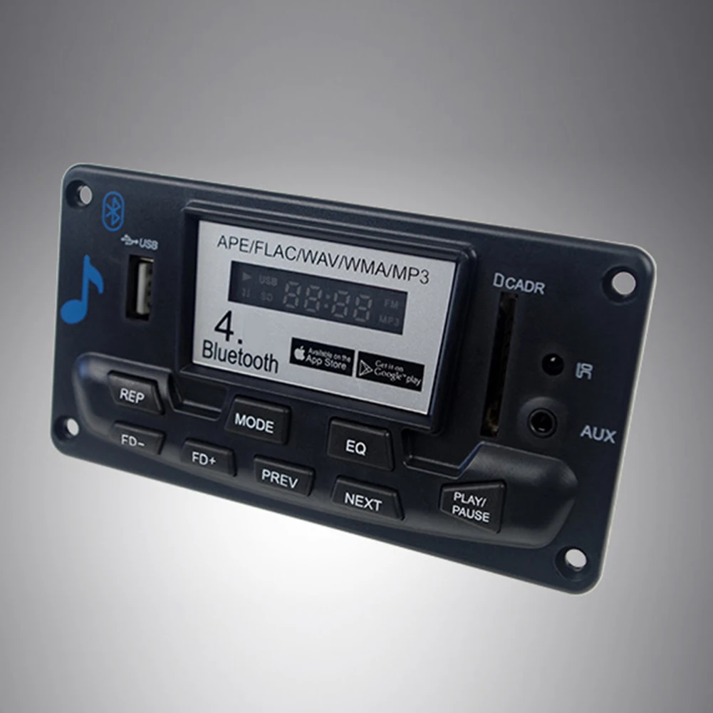 Bluetooth 4.0 Aux Digital Wireless APE FLAC Audio Receiver WAV WMA Professional FM Radio MP3 Decoder Board Car Interior Module |