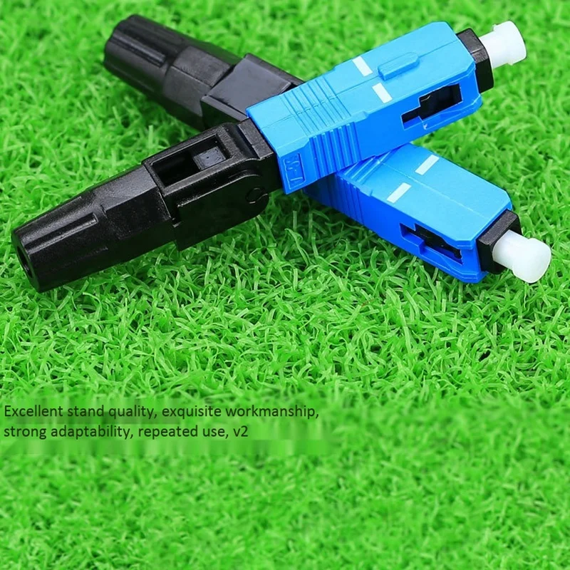 

SC UPC Fiber Optic Fast Connector SC Adapter Embedded FTTH Single-Mode Fiber Optic SC UPC Connector 100PCS