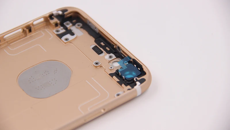 Крышка батарейного отсека для iphone 6 6s Plus задняя дверь корпус средняя Рамка Замена Задняя крышка корпуса для iphone 6 6s Plus с логотипом
