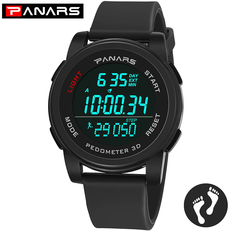 Часы PANARS Мужские Цифровые спортивные водонепроницаемые светодиодсветодиодный