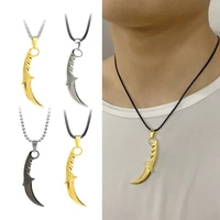 game counter strike csgo necklace cosplay claw knife pendant neck chain choker men fashion jewelry souvenirs accessories