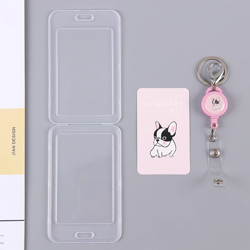 1 шт. телескопический брелок с прозрачным окошком комплект двойными рукавами для