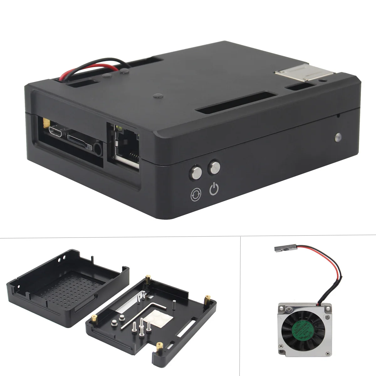 

LattePanda V1.0 Aluminum Alloy CNC Case with Cooling Fan