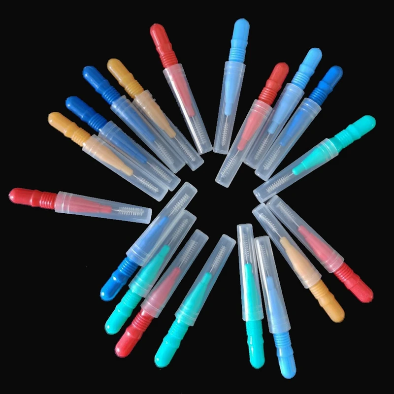 

50Pcs Interdental Brush Tooth Flossing Head Oral Hygiene Flosser Toothpick Cleaners Tooth Cleaning Tool