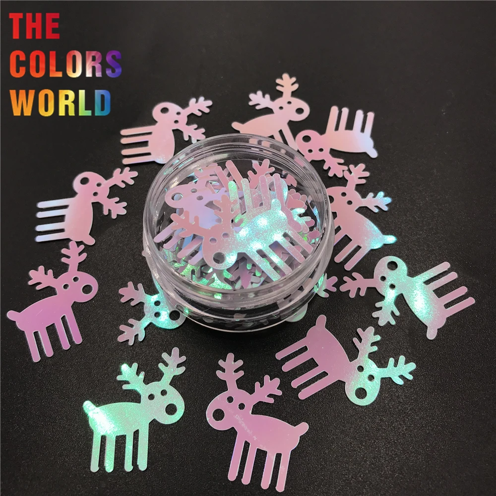 

Christmas Elk 25MM Sequins Christmas Decoration Home Decoration Tumblers Craft DIY Handmade Accessoires Festival Party Supplier