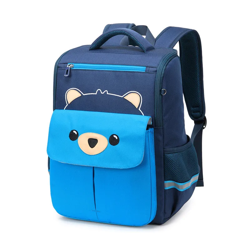 Детские школьные ранцы для мальчиков и девочек, ортопедические рюкзаки с кошками для начальной школы