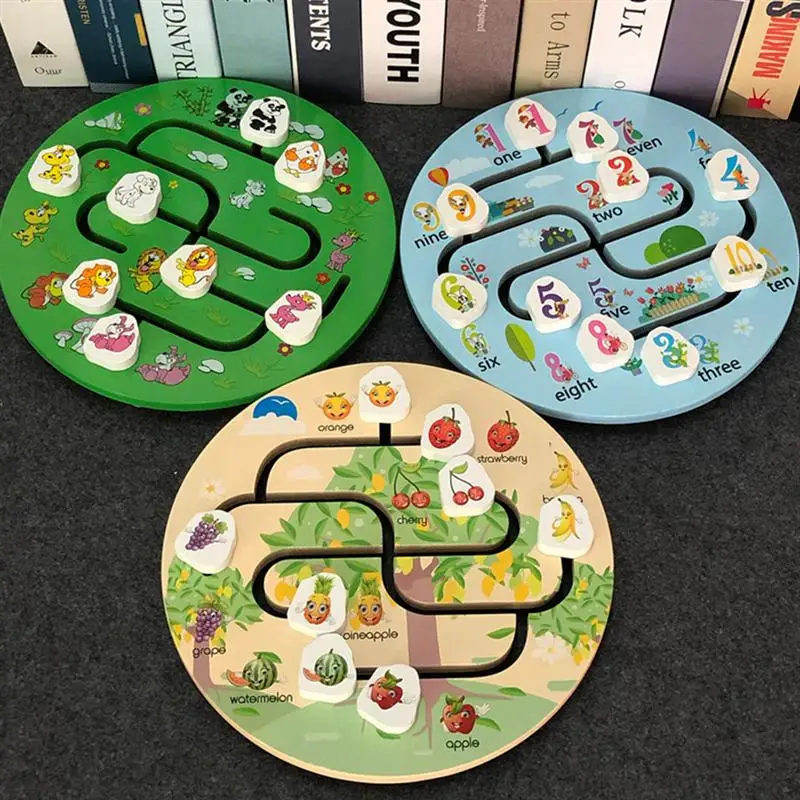 1 шт. детский деревянный лабиринт трек|Сортеры| |