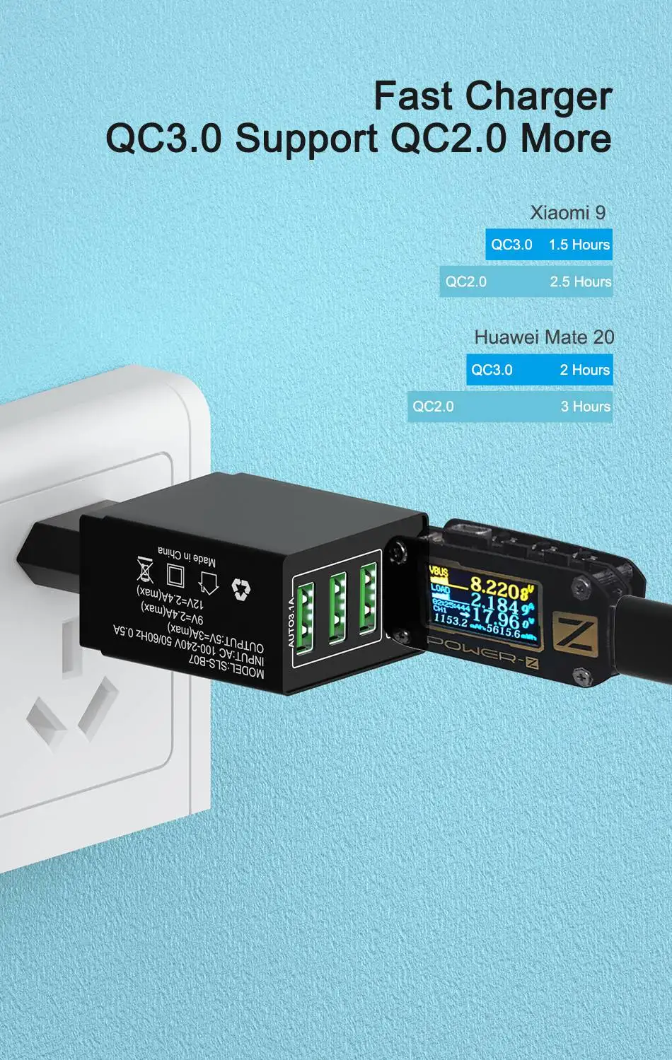 OREY 36 Вт Быстрая зарядка 3,0, 4 порта USB зарядное устройство для samsung Note 9 QC 3,0 настенное зарядное устройство адаптер для Xiaomi быстрое зарядное устройство