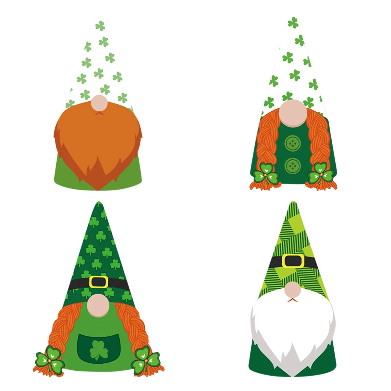 

4pc Garden Decorative Stakes St. Patrick's Day Decorations Outdoor Garden Lawn Yard Sign With Stakes Exquisite Garden Decoration