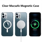 Прозрачный чехол Macsafe для iPhone 8 Plus SE 2020 X XS XR 11 12 13 Pro Max, защитный Магнитный ударопрочный чехол
