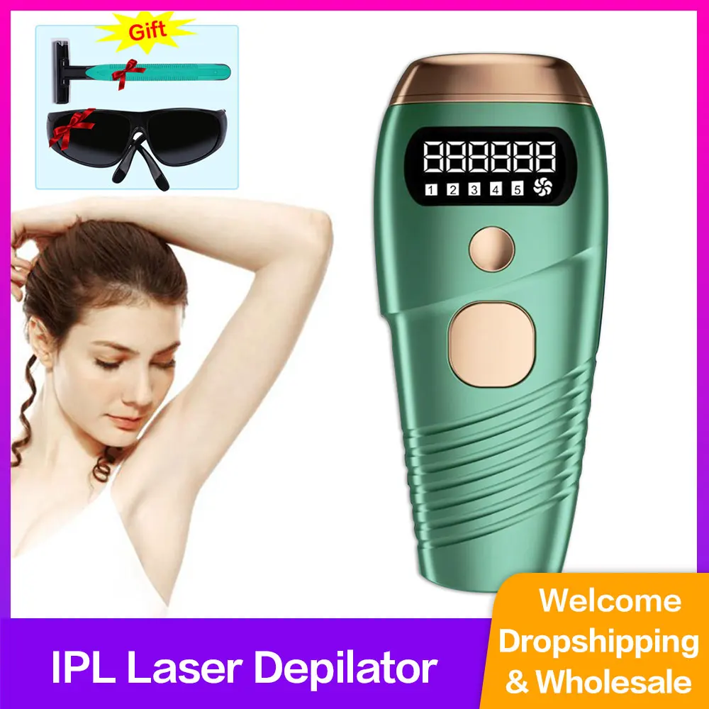 

IPL Laser Depilator 900000 Flash Professional Permanent LCD Laser Hair Removal Photoepilator Women Painless Hair Remover Machine