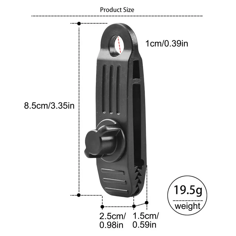 

10Pcs Tarpaulin Clip Tent Windproof Clips Plastic Rainproof Tarp Clamps Tighten Woodworking Tools Tarp Clamp Awning Tent Canopy