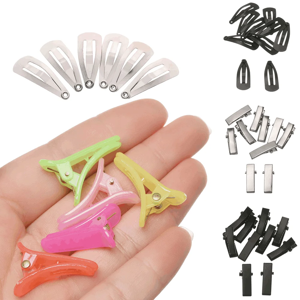 

10Pcs Doll Mini Metal Clip Children Hair Clip 2cm*0.8cm Doll Headwear Kid Head Clip Toys DIY For Girls Doll Accessories