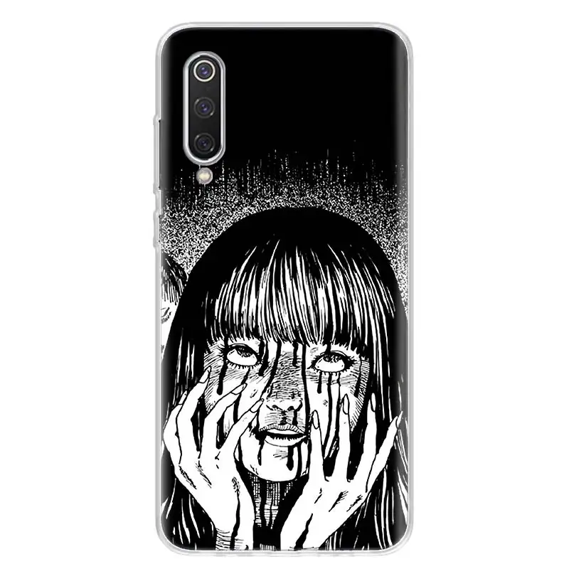 junji ito terror horror anime phone case for xiaomi redmi note 10 10s 9 9s 8 8t 11t 11 pro 11s 9a 9c 9t 7 8a 7a fashion cover free global shipping