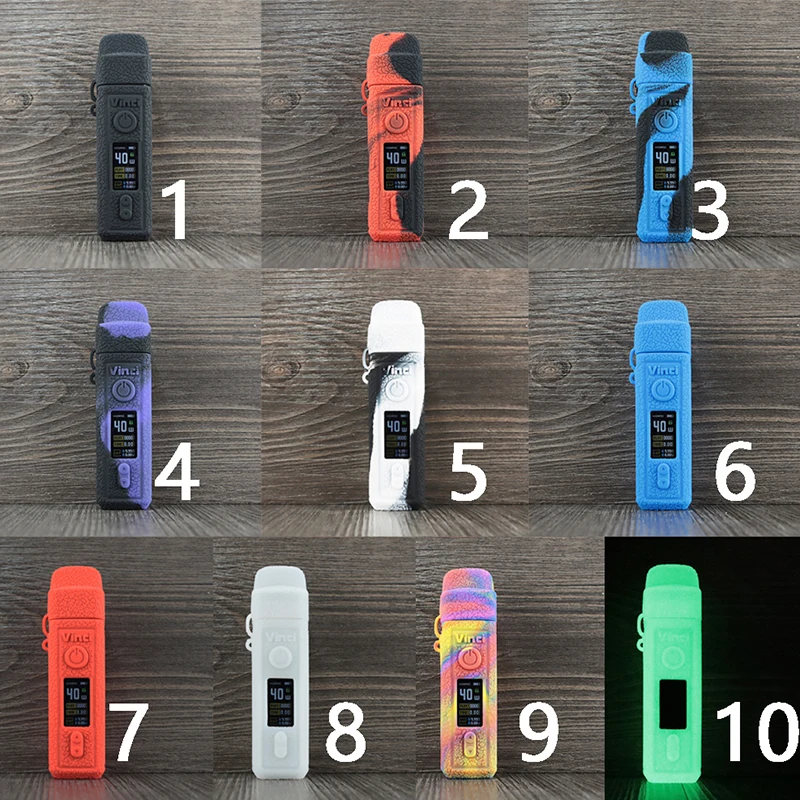 10 шт. текстурный чехол для Voopoo Vinci 40 Вт защитный силиконовый резиновый рукав