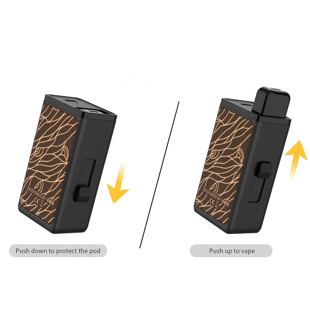 Original OBS Land Pod Vape Kit 750mah 1.5ml With 3pcs Cartridges Refillable eCigarette Vaping Box | Электроника