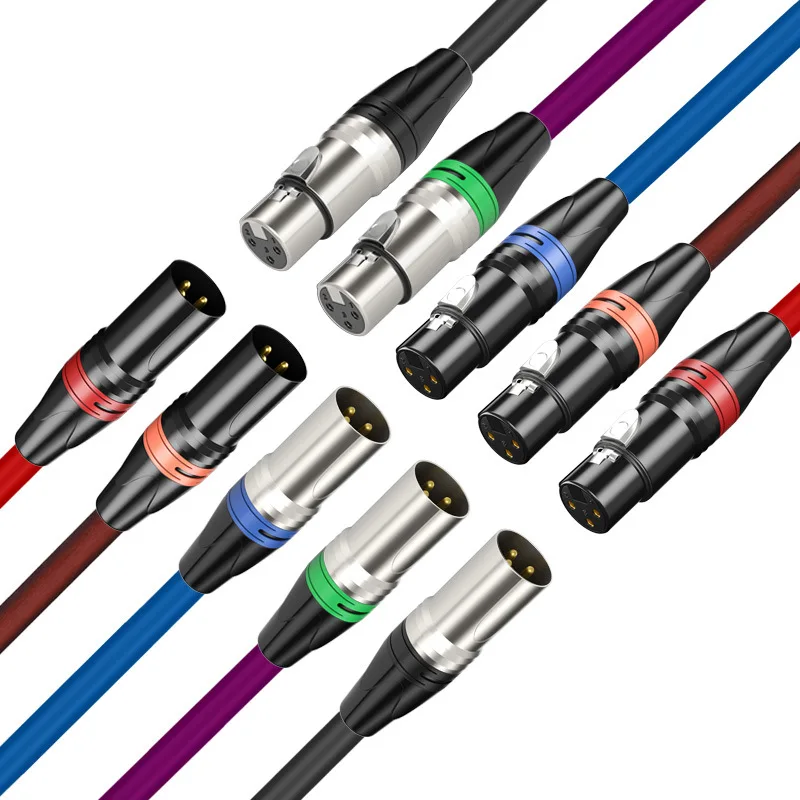 ЦВЕТНОЙ кабель XLR штекер гнездо аудиосигнальный Cannon balance XLRKaron микрофон Mixe EQ линия