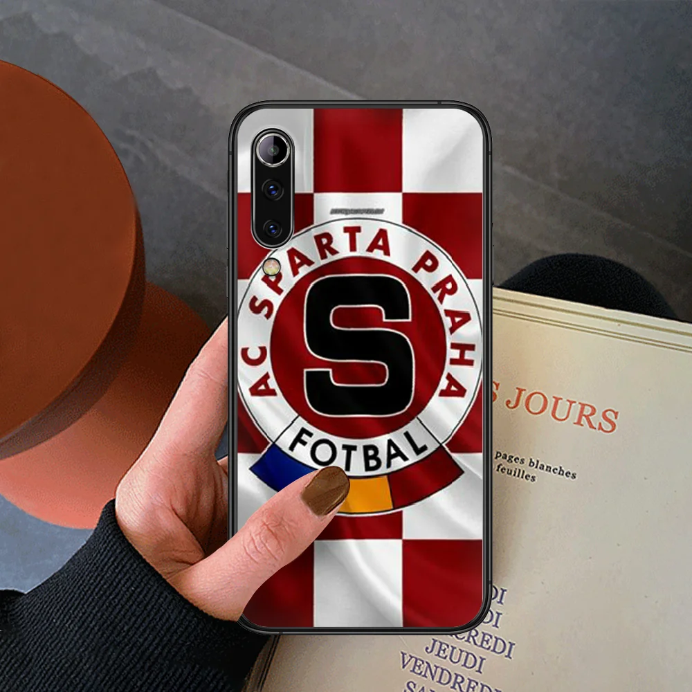 

SPARTA PRAHA Football Phone Case For Xiaomi Mi Note 10 A3 9 MAX 3 A2 8 9 Lite Pro Ultra black Cell Luxury Cover Silicone Shell