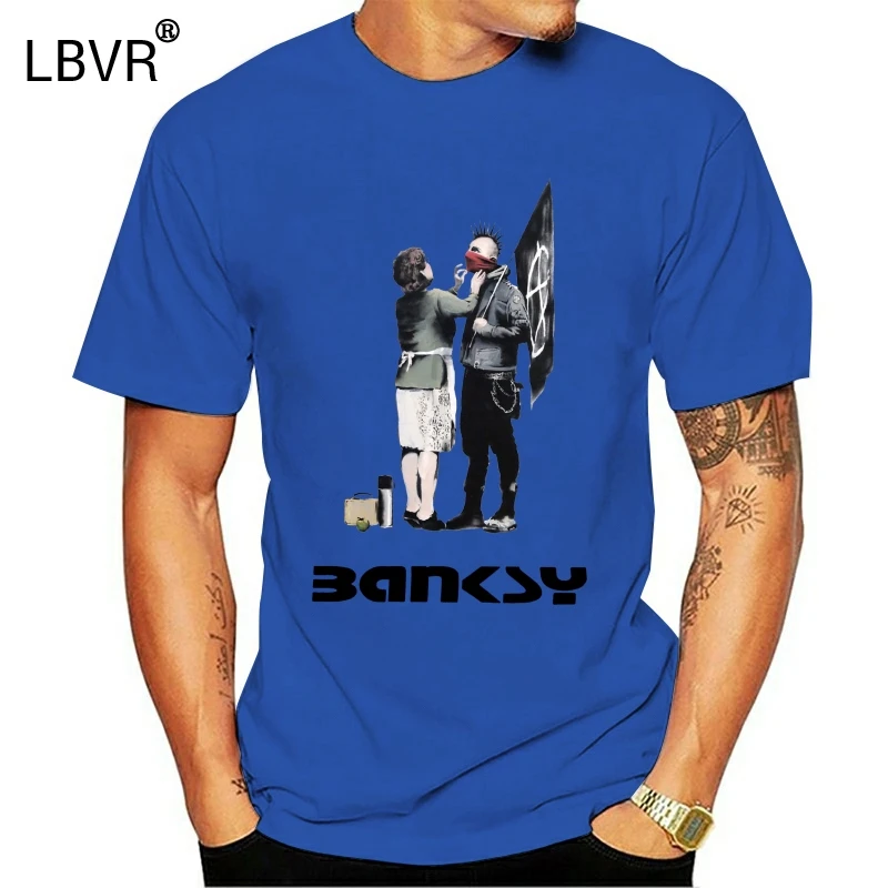 2020 летняя модная популярная футболка в стиле панк для мальчиков мам Бэнкси