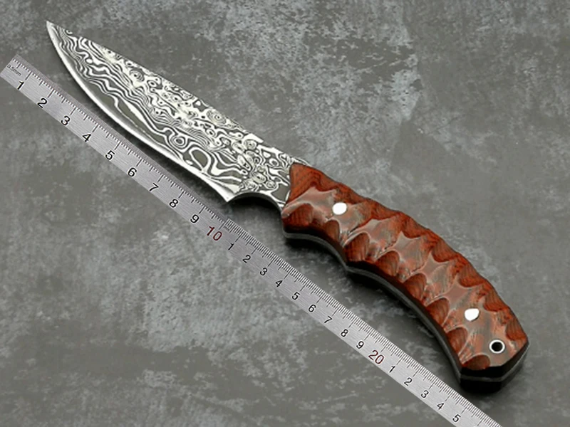 ToughKeng Красный Микарта ручка Forge 440 стальной нож с фиксированным лезвием 58HRC походные ножи для выживания