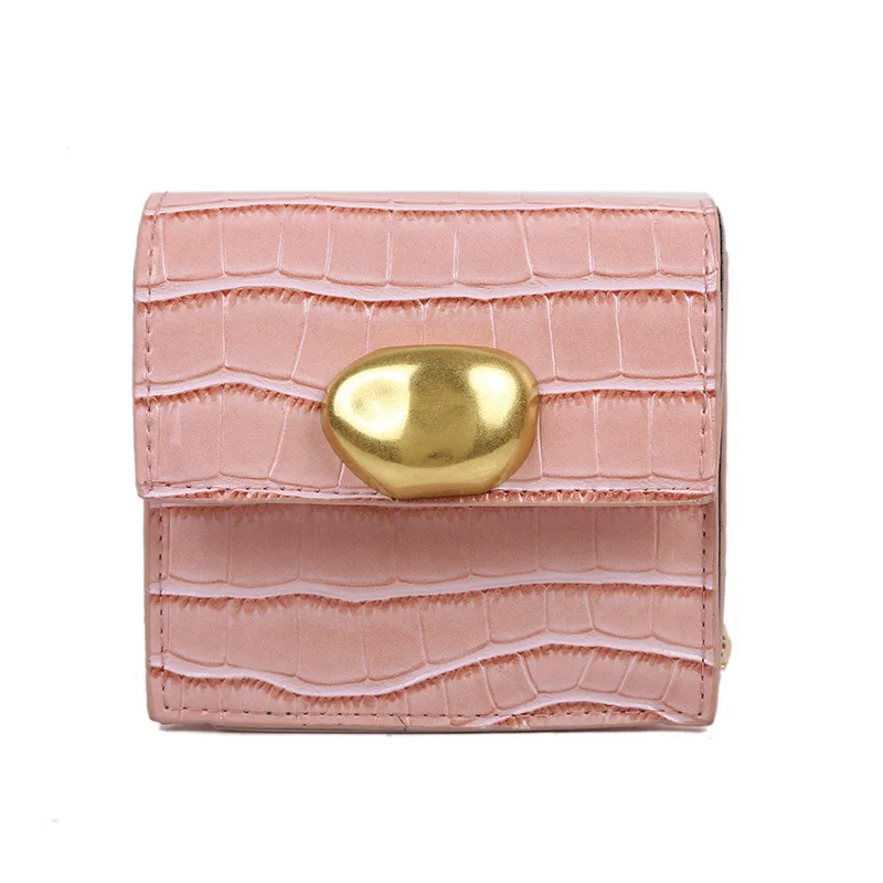 

Stone Pattern Mini Bag Textured One-Shoulder Bag Crossbody Western Style Chain Contrast Color Small Square Bag