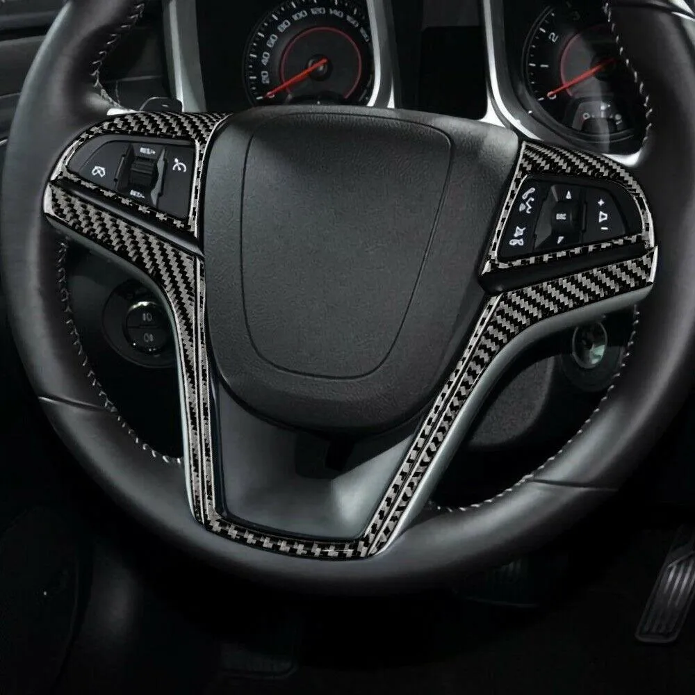 

2013-2015 Steering Wheel 5PCS Sticker Accessories Carbon Fiber Decoration