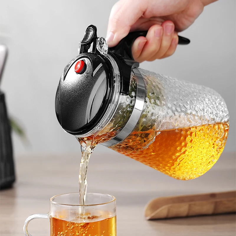 Стеклянный чайник высокого качества Термостойкое стекло с фильтром для заварки