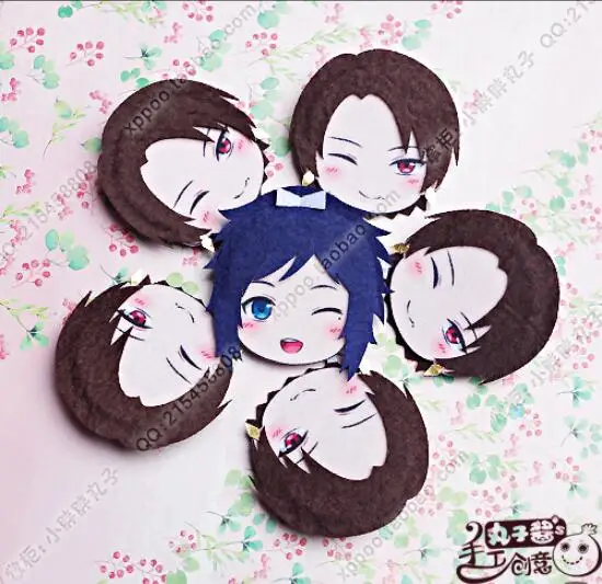 

Anime Touken Ranbu Online Kashuu Kiyomitsu Yasusada Figure Badges Nonwoven Fabric Button Brooch Pin Gifts Kids Toy