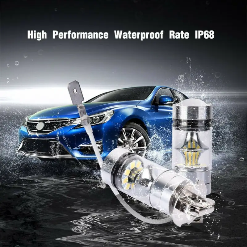 

12v Car Lights 6000K 15W Offroad Replacement Auto LED Fog Driving Lamp