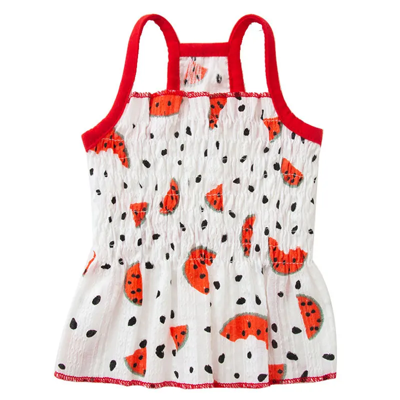 

Dog Cat Summer Gauze Braces Dress Skirt for Small Doggie Pet Breathable Shirt Vest Chihuahua Pomeranian Poodle Schnauzer Clothes