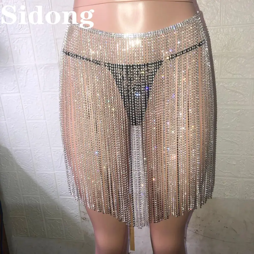 

Сексуальная Длинная кисточка из горного хрусталя, пупка, цепочка на талию, юбка, ювелирное изделие, Дамская кристальная цепочка для тела, цепочка для танца живота, Ювелирное Украшение для ночного клуба, gi