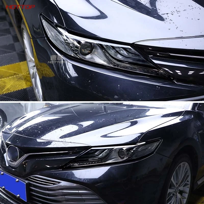 

Прозрачная Черная защитная пленка из ТПУ для фар Toyota camry 2018 2019 2020 5th XV70, 2 шт.