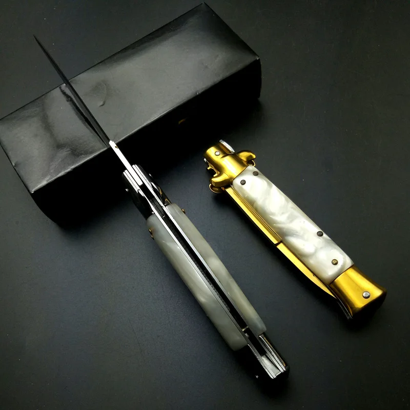 Красивые итальянские карманные ножи с зернистой ручкой peucine стальные титановые