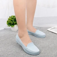 women rain shoes 2021 summer pvc waterproof flat shoe for woman candy color rain shoe non slip casual female shoes spring flats
