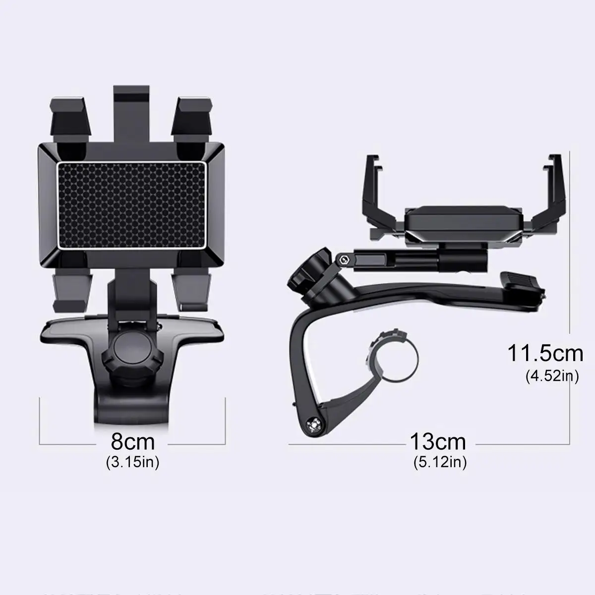 

Car Multifunctional Mobile Phone Bracket 360 Degree Sun Visor Mirror Dashboard Mount GPS Stand Phone Holder With Parking Card