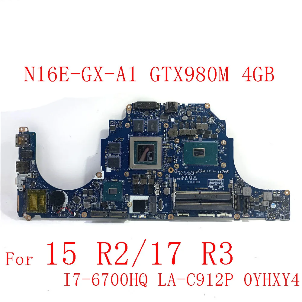 По DHL материнская плата для ноутбука DELL Alienware 15 R2/17 R3 Материнская DDR3 Inspiron GTX 980M 4GB Intel