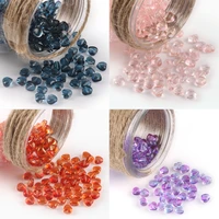 20pcs heart czech lampwork crystal glass multi gradient spacer beads for jewelry making diy needlework bracelet necklace hairpin