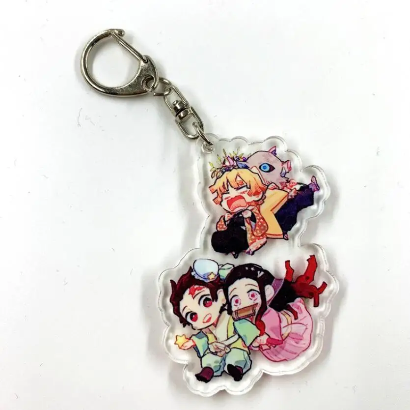 Демон убийца: Kimetsu no Yaiba Agatsuma Zenitsu Inosuke акриловый кулон брелок Коллекционная модель