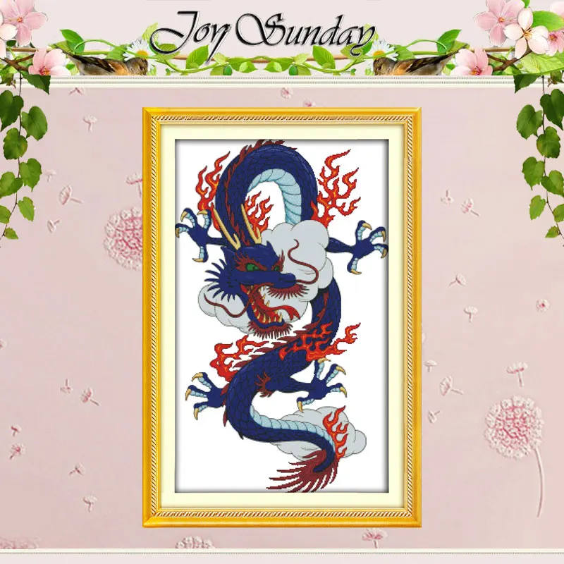 

Набор для вышивки крестиком Dragon (2), Набор для вышивки крестиком 11CT 14CT, оптовая продажа, Набор для вышивки крестиком с изображением животных ...