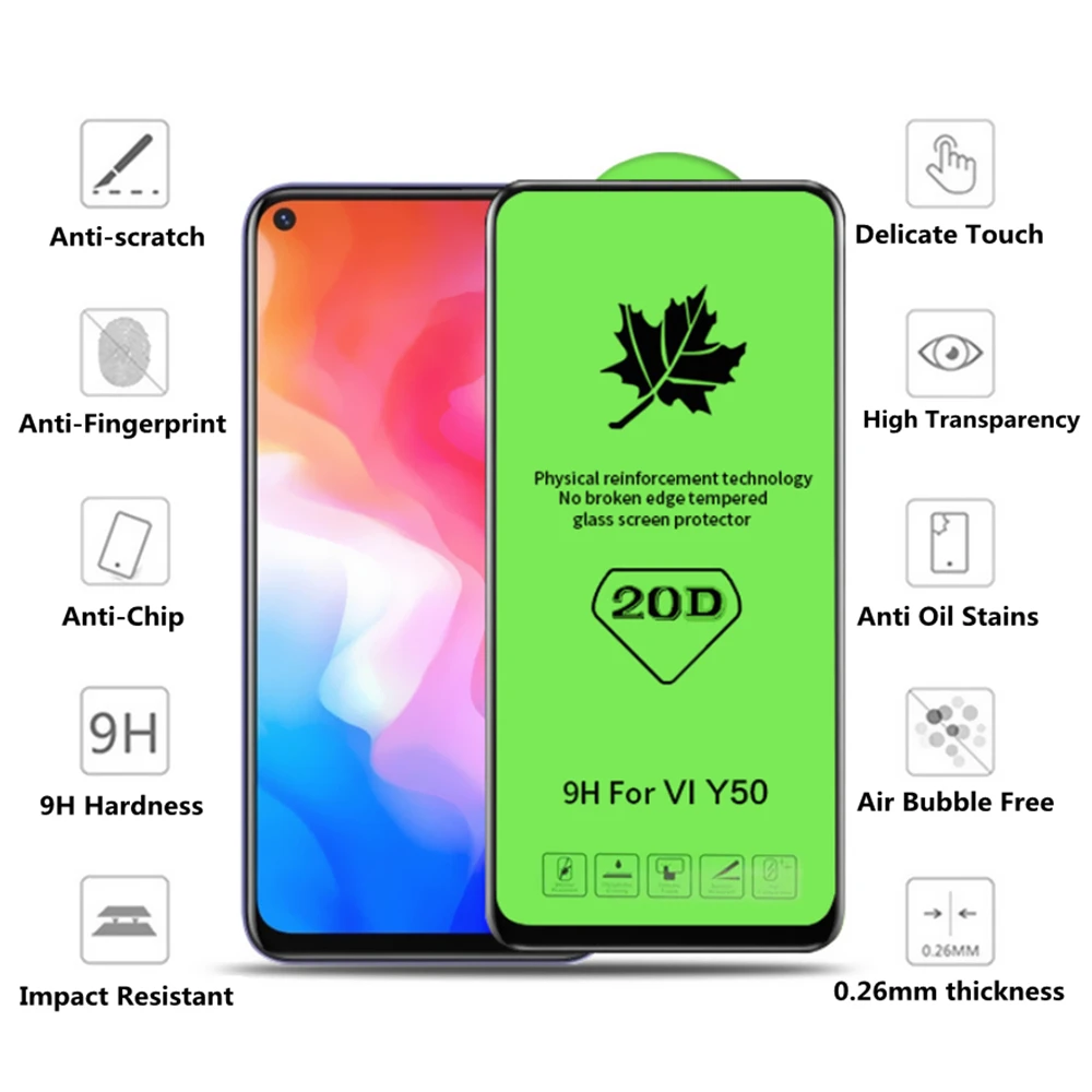 

Full Cover Tempered Glass For VIVO S1 X27 X30 V15 V17 PRO V11 V11i V9 V21 V21e X21S X21 X23 X50 X60 X60t S5 S7 Screen Protector