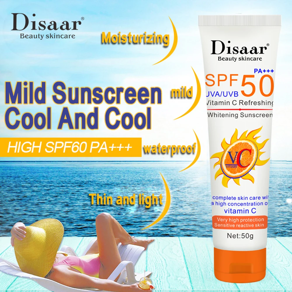 Солнцезащитный крем для лица SPF50 водостойкий потостойкий изоляционный