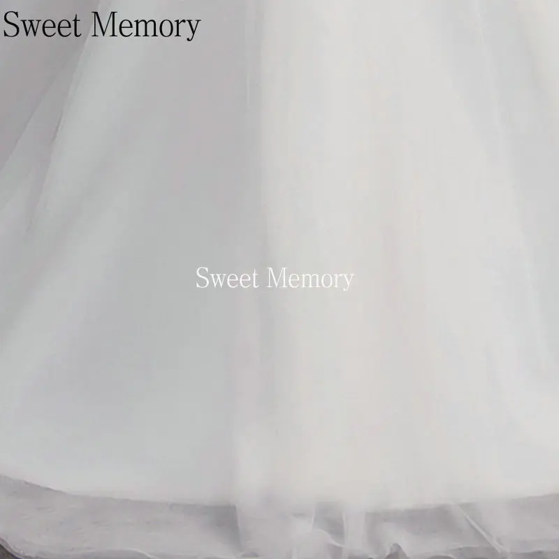 

Floor Length Lace Up Tulle Simple Wedding Dresses 2021 Sweetheart Bridal Gown Princess Dress Women Long Robe Sweet Memory