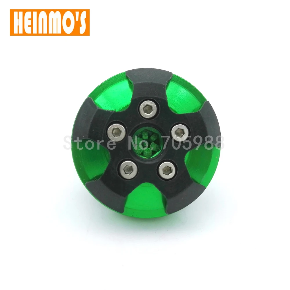 Мотоцикл зеленый CNC машинное масло кепки мотобайк Магнитная моторное заливной