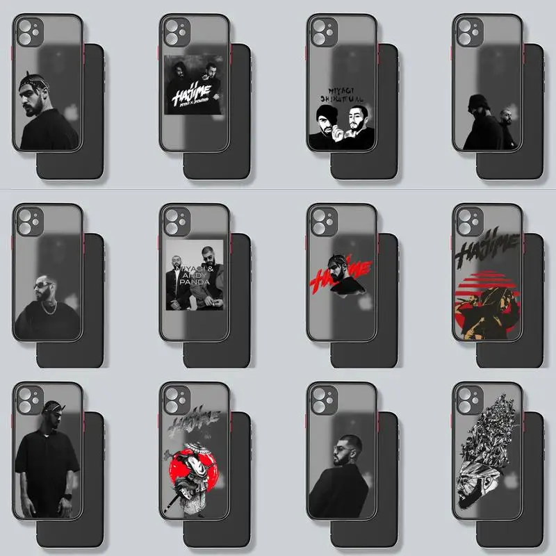 

Hajime MiyaGi Andy Panda Phone Case For iPhone 12 11 Mini Pro XR XS Max 7 8 Plus X Matte transparent Back Cover